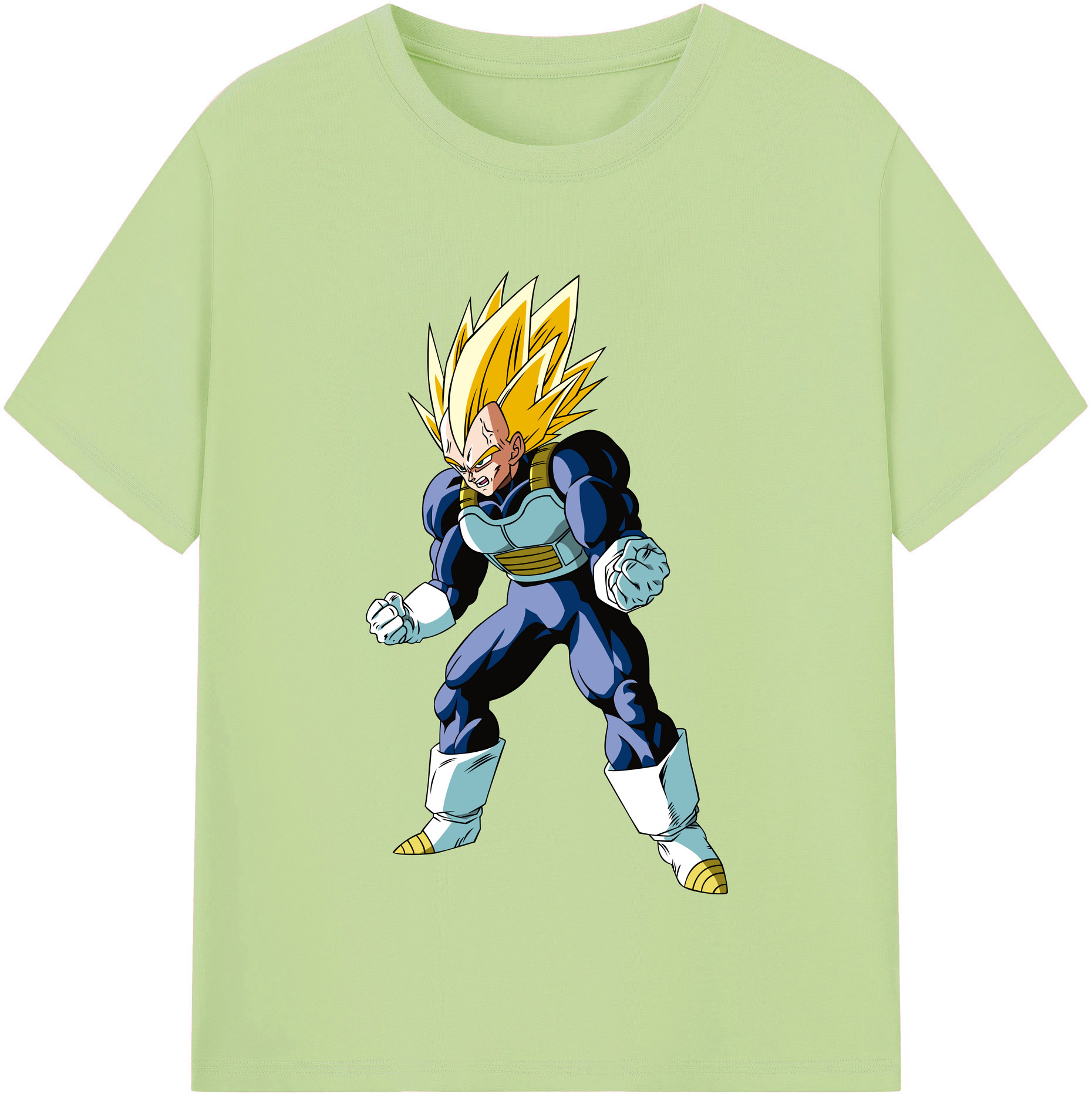 （画像用） ドラゴンボール ベジータ四世（Bejīta Yonsei）DRAGON BALL Vegeta IV 綿100％半袖Tシャツ（フロントプリント）